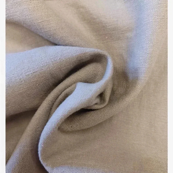 La Redoute Linen Blend Sand Colour Wide Leg Pants Size 12 - Picture 10 of 10